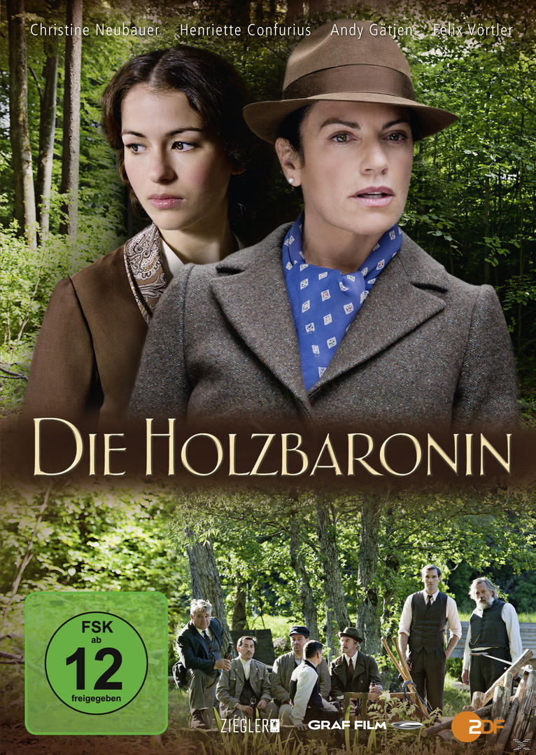 DVD-Cover mit zwei Frauen im Vordergrund und einer Waldszene im Hintergrund. Deutscher Text unten.