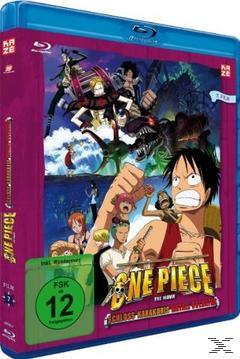 Blu-ray-Cover eines animierten Films. Verschiedene Charaktere in Aktion. Titel: One Piece.