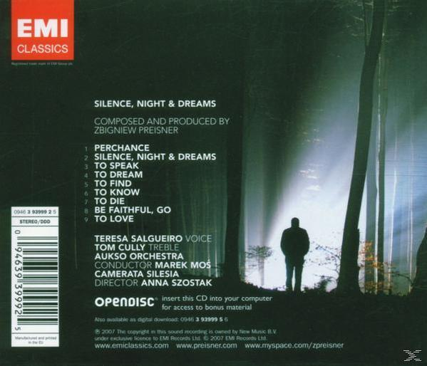 PREISNER,ZBIGNIEW & SALGUEIRO,T. - Silence, Night & Dreams  - (CD)