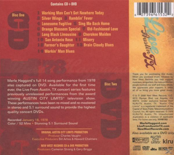 CD hátlapja. A szöveg angolul van. A dalok listája látható.