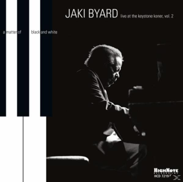 Albumcover: Ein Schwarz-Weiß-Foto eines Mannes, der Klavier spielt. Der Titel lautet Jaki Byard.
