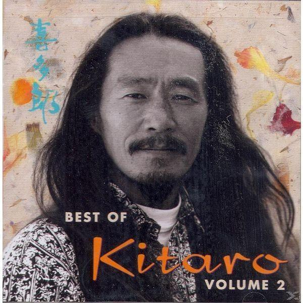 A Best of Kitaro 2. kötetének CD borítója. Egy hosszú hajú férfi portréja.
