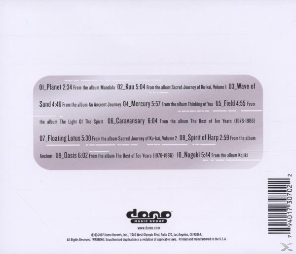 Az album hátlapja, számlistával és részletekkel.
