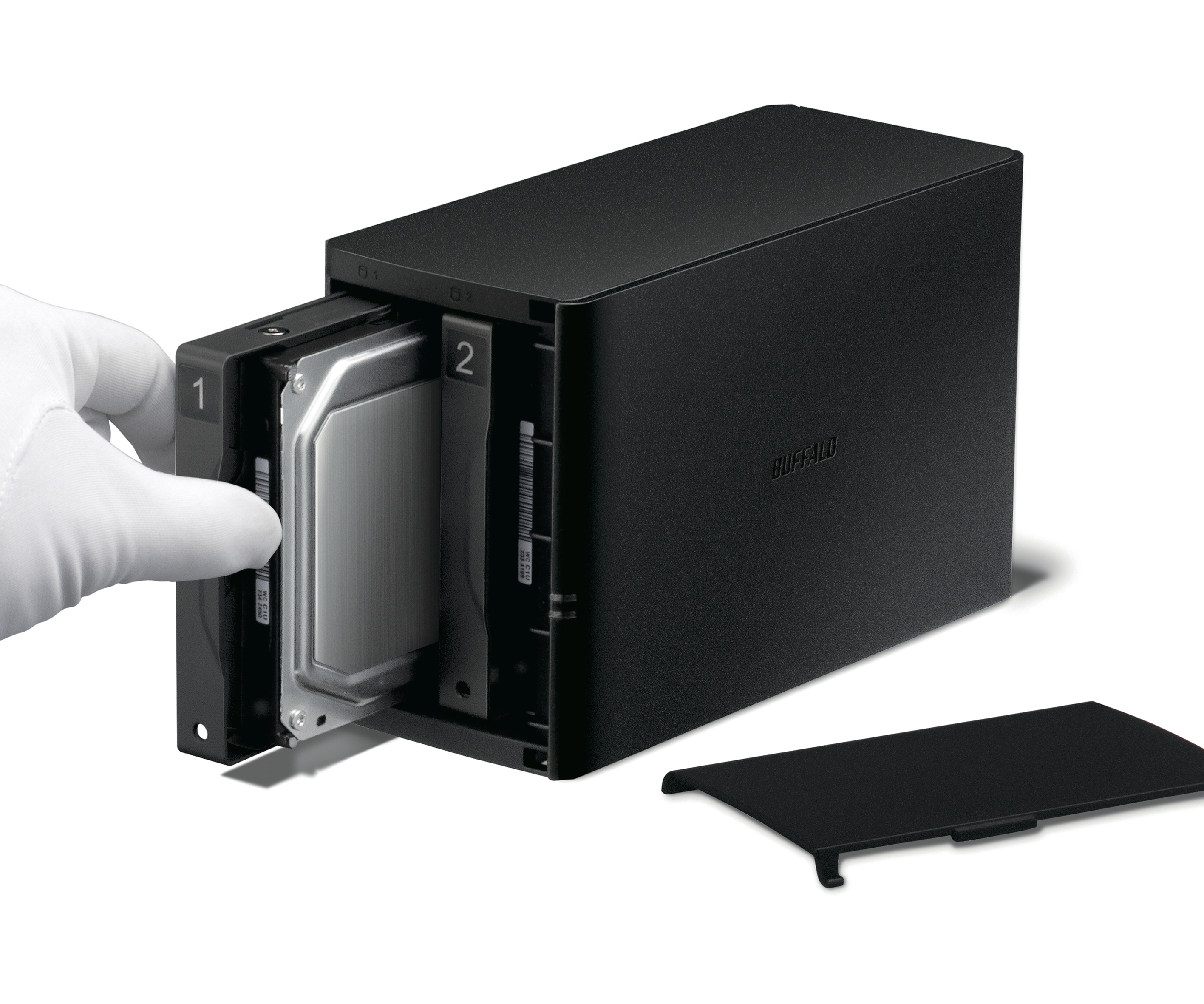 BUFFALO LinkStation LS220D0402-EU NAS 3,5 Zoll Schwarz}