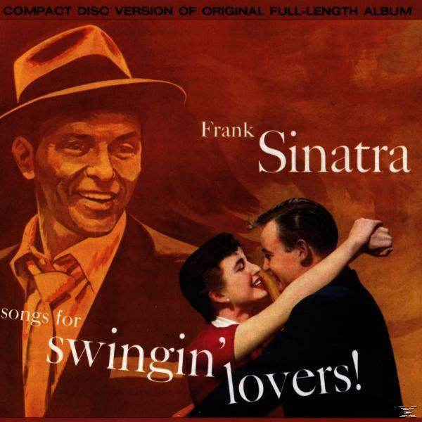 Albumhoes: Frank Sinatra, lachende man, dansend stel. Titel 'Swingin' Lovers'.