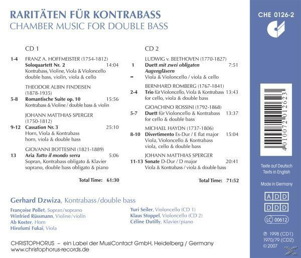VARIOUS - Raritäten Für Kontrabass  - (CD)