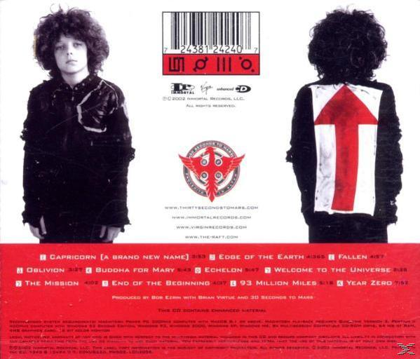 CD-Cover: Zwei Personen in Schwarz und Weiß. Der Text 'Thirty Seconds to Mars' und ein Logo stehen oben.