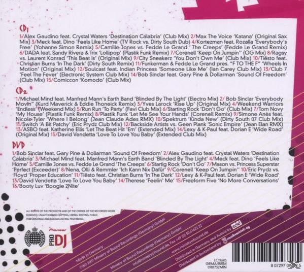 CD-Hülle mit Titellisten und Details. Weißer Hintergrund.