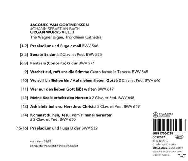 Jacques Van Oortmerssen - Organ Works Vol.3  - (CD)