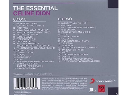 Celine Dion - The Essential CD