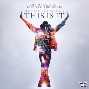 CD-Cover. Michael Jackson mit erhobenen Armen, trägt eine Jacke aus verschiedenen Bildern. Text oben.