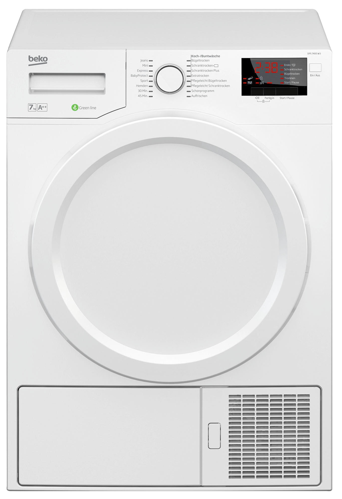 BEKO DPS 7405 W 3 Wärmepumpentrockner (7 kg, A++, Weiß)