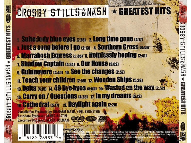 Crosby, Stills & Nash - Greatest Hits CD