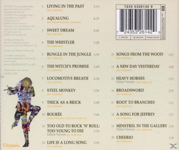 Rückseite einer CD mit Text, Fotos und einem Barcode.