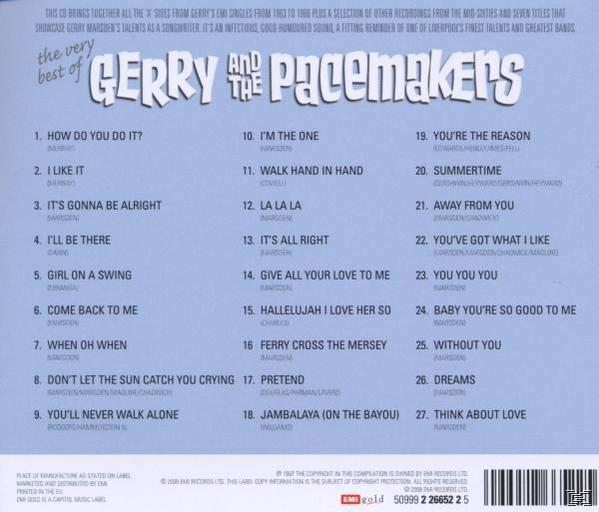 The Pacemakers - - (CD) Very Best Of