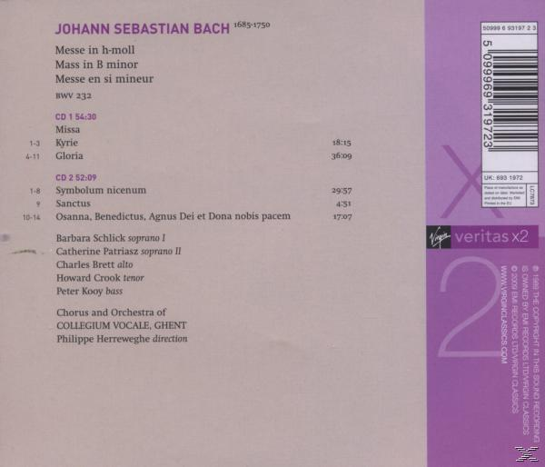CD-Rückseite mit einer Liste von Songs und Credits und einem kleinen Logo rechts. Der Hintergrund ist lila.