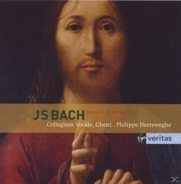 Albumcover: J.S. Bach, Messe in h-Moll. Ein Gemälde von Jesus. Collegium Vocale, Gent.