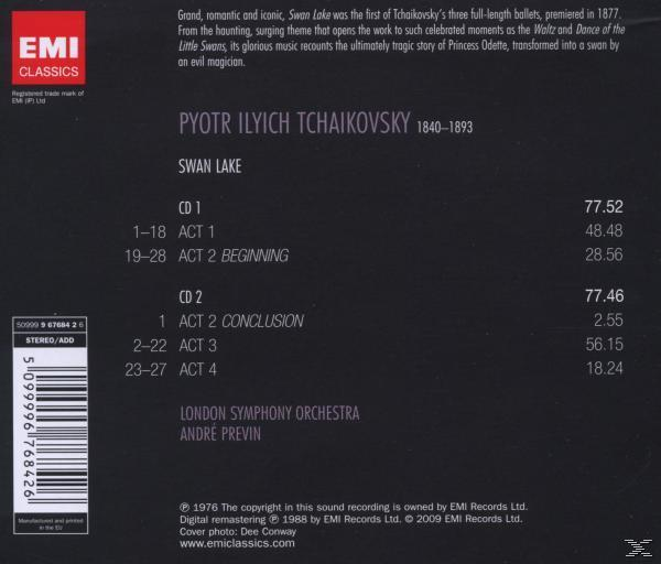 Schwarzes Albumcover mit weißem Text, der Songs auflistet, EMI Classics Logo.