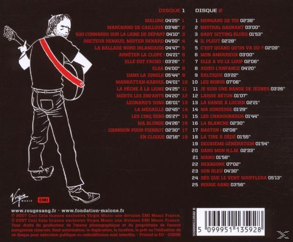 Renaud - Tournee Rouge Sang  - (CD)