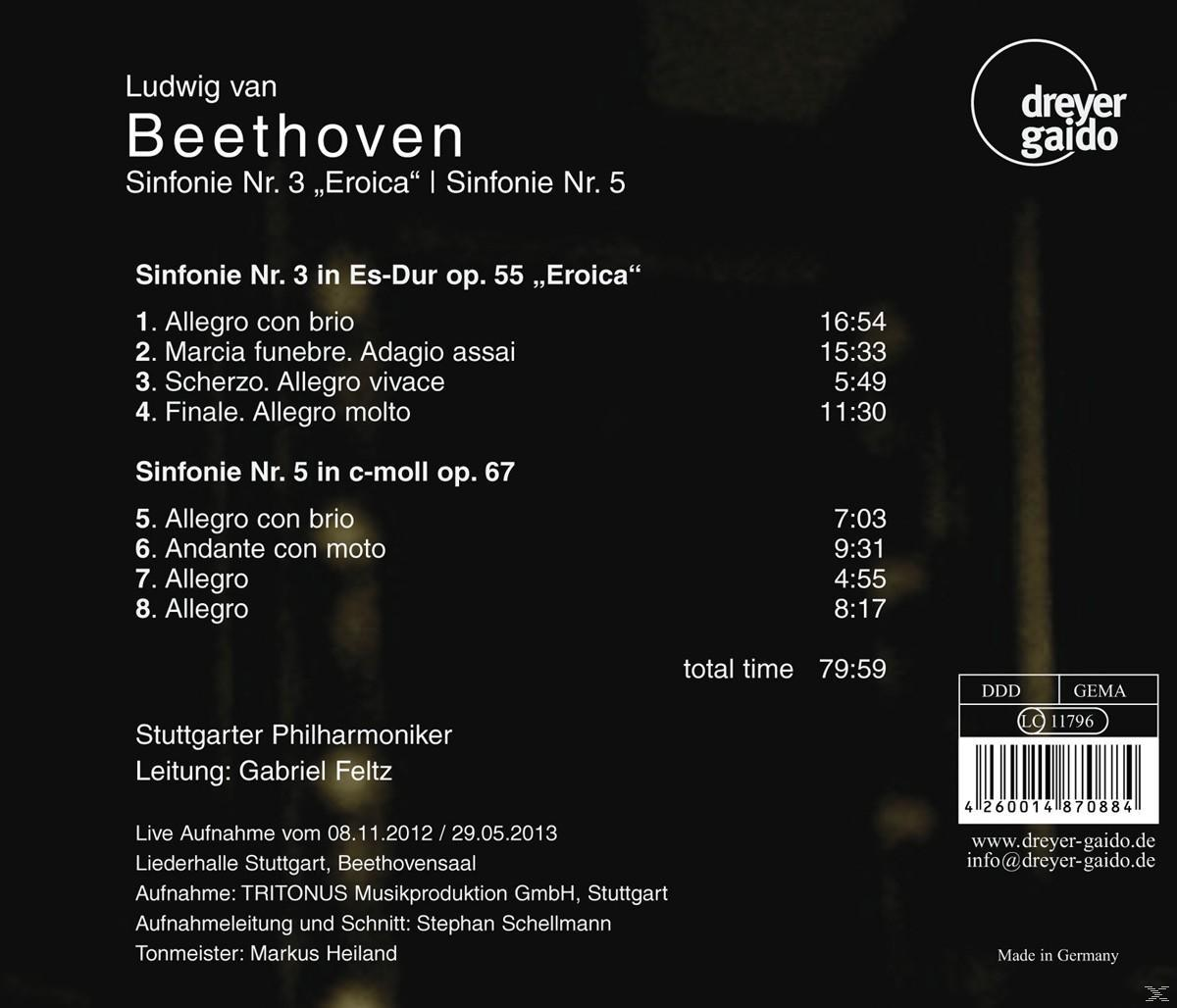 Stuttgarter Philharmoniker - Sinfonie 3 "eroica"/Sinfonie 5  - (CD)