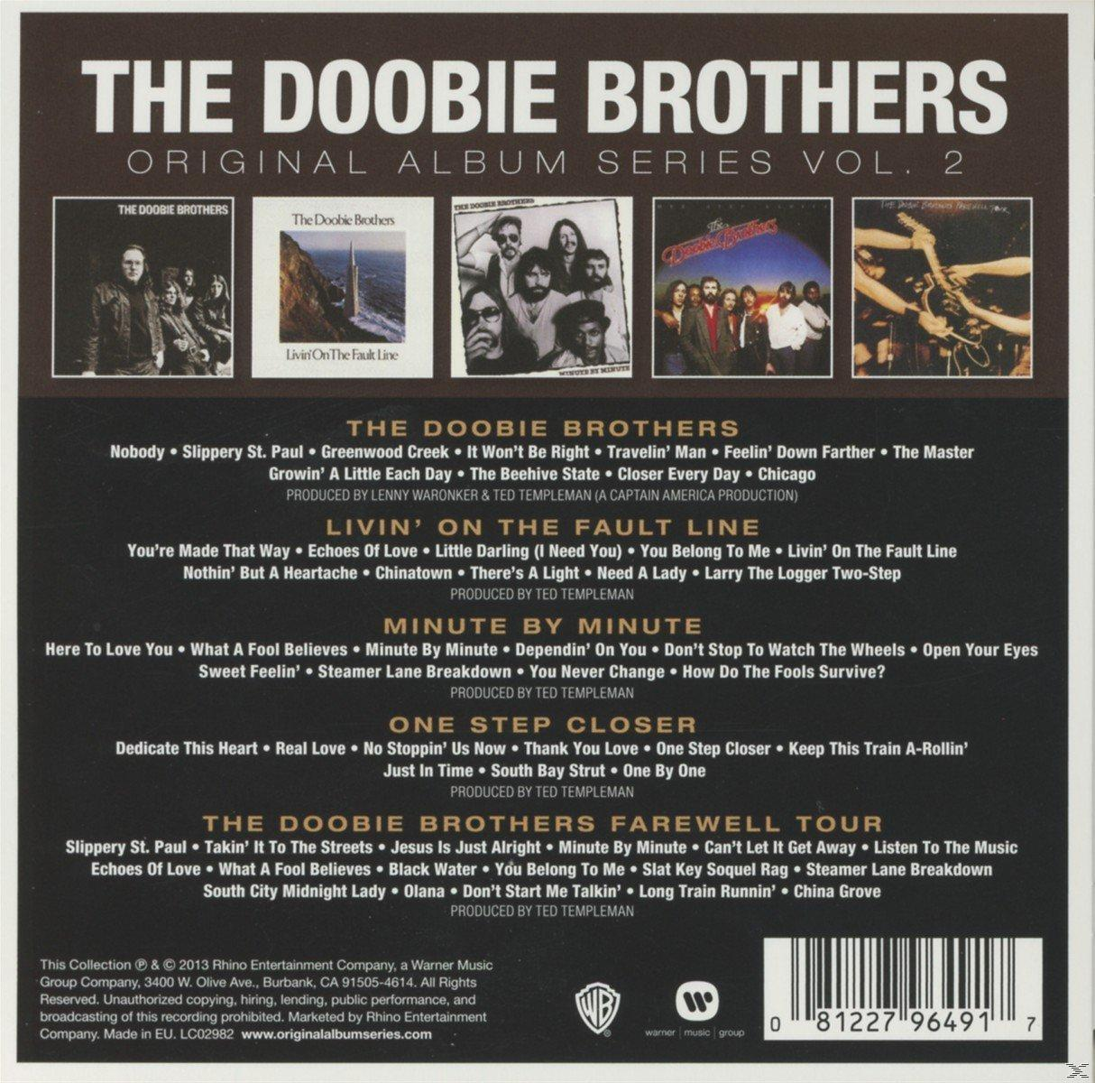 Albumcover von The Doobie Brothers mit Trackliste und Albumdetails.
