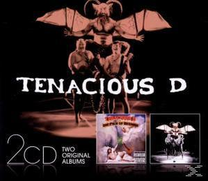 CD-Cover: Tenacious D Bandmitglieder mit Dämonenbild und CD-Titel.