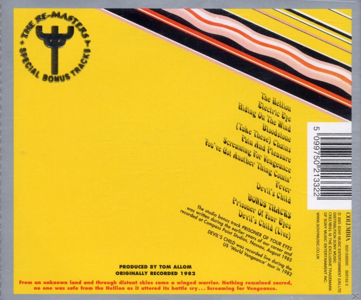 CD-Cover mit einer Liste von Songs. Schwarzer Hintergrund, Text in Weiß und Gelb. Ein Logo ist vorhanden.