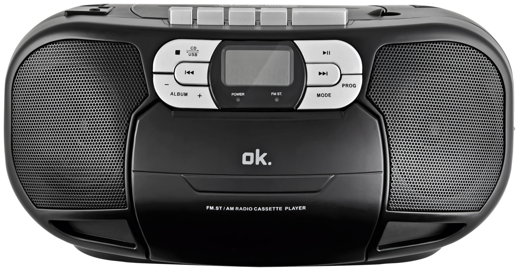 Radio CD - OK ORC 500- B, Negro/Gris