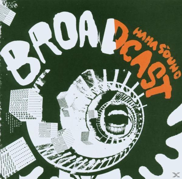 Pochette de l'album Broadcast, avec un design surréaliste et du texte.