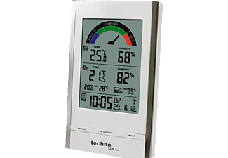 TECHNOLINE WS 9480 - Station de température (Blanc-chrome.)