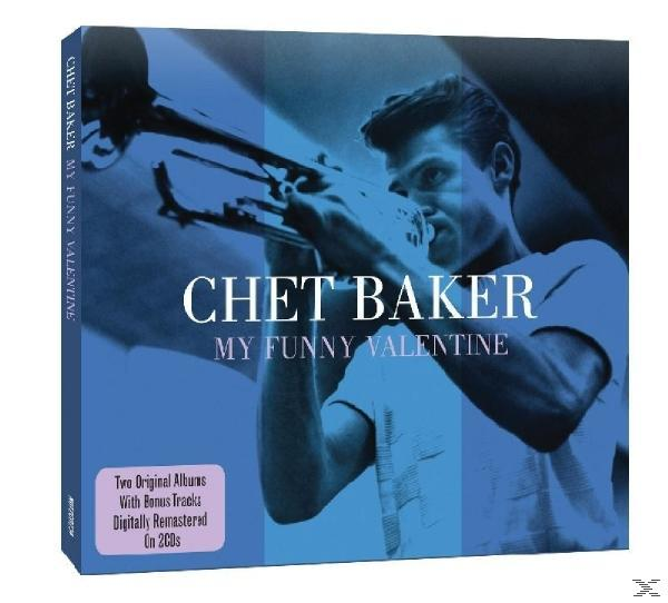 Album borító: Chet Baker, trombitál, kék háttér. Cím: My Funny Valentine.