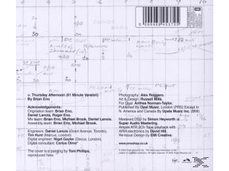 Thumbnail - Brian Eno - THURSDAY AFTERNOON (2005 REMASTERED) (CD)