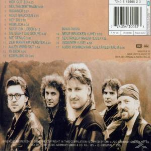 CD-Cover mit einer Gruppe von Männern, Songnamen und einem Barcode. Die Männer schauen in die Kamera.