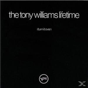 Album-Cover: Schwarzer Hintergrund mit weißem Text. Der Text 'the tony williams lifetime' steht oben.