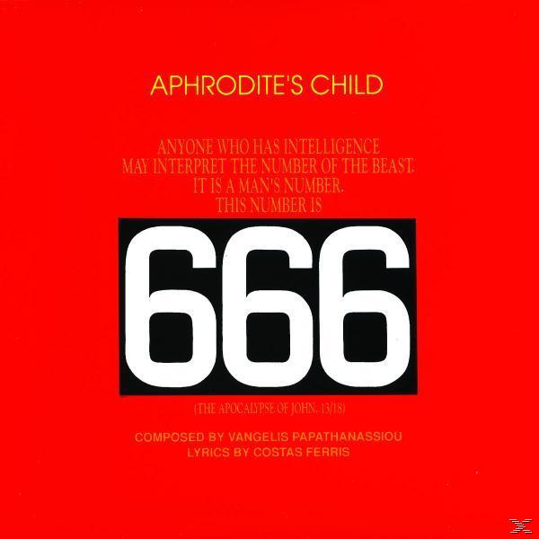 Albumcover mit rotem Hintergrund, weißem Text und schwarzem Kasten mit der Zahl 666.