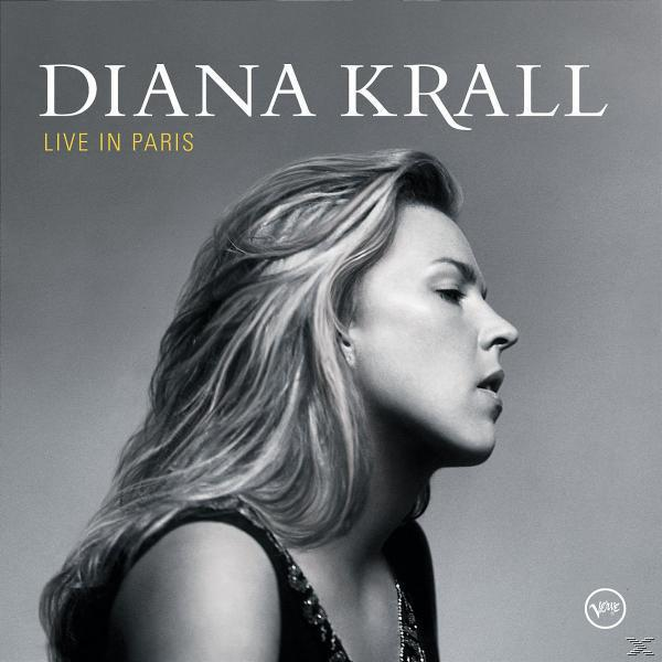 Diana Krall Albumcover. Schwarz-Weiß-Foto von Dianas Profil. Sie schaut nach oben, singt, mit blonden Haaren.