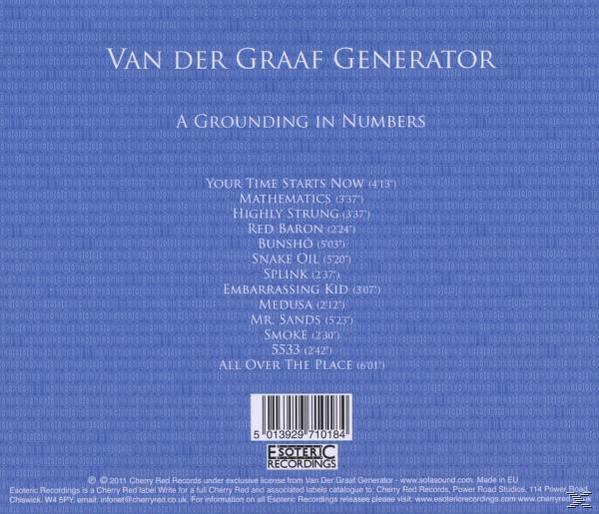 Albumcover mit blauem Hintergrund und Songtiteln. Text in Weiß. Barcode unten.