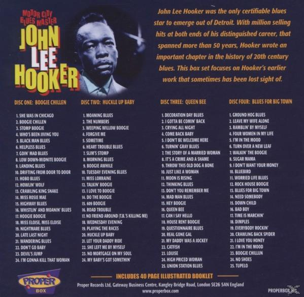 John Lee Hooker - Motor City Blues Master [Box-Set]  - (CD)