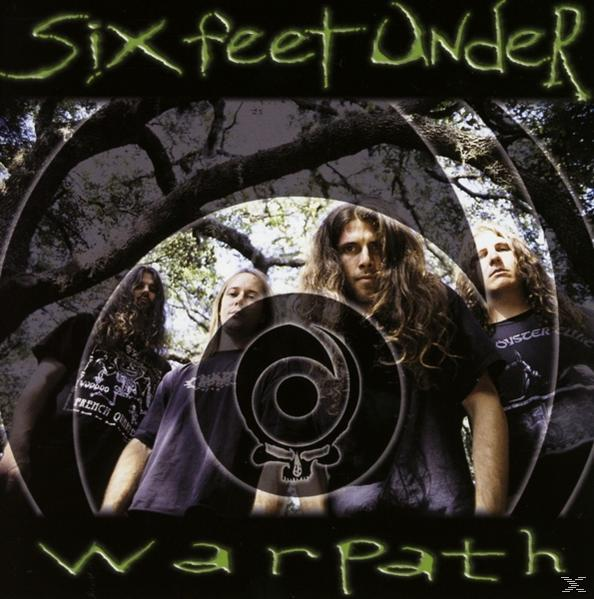 Six Feet Under album borító. A zenekar tagjai egy fa előtt, középső logóval és a Warpath szóval.