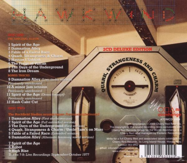 Hawkwind - Quark, Strangeness And Charm  - (CD)