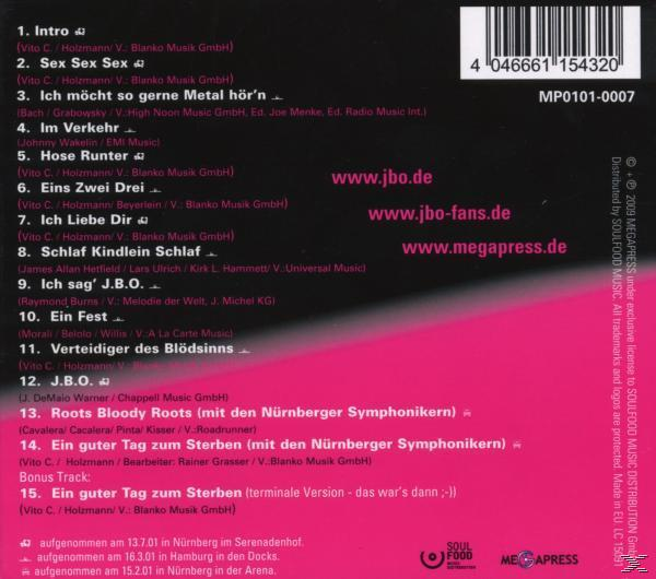 (CD) J.B.O. - Live-Sex -