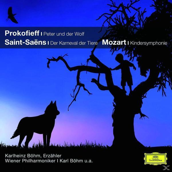 Albumcover mit Silhouetten eines Wolfes, eines Kindes und eines Baumes.