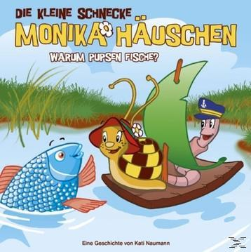 Kinderbuchcover: Schnecke, Fisch, Wurm auf einem Boot und Text auf Deutsch.
