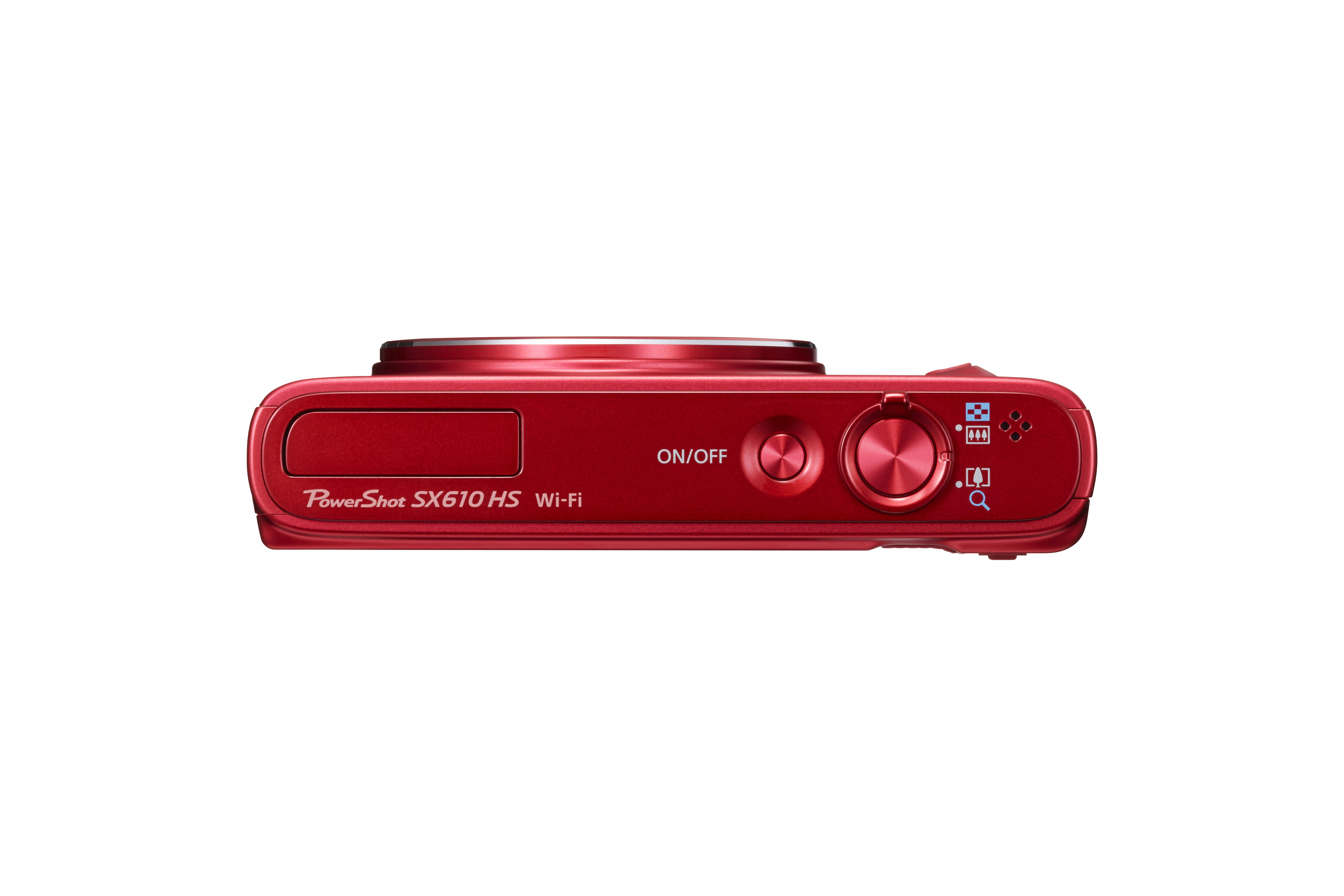 CANON Power Shot SX610 HS Kompaktkamera Rot, 18x opt. Zoom, sRGB-PureColor-II-G-LCD, WLAN