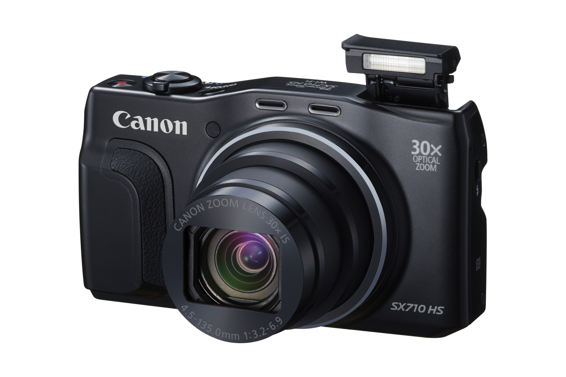 CANON PowerShot SX710 HS Kompaktkamera Schwarz, 30x opt. Zoom, sRGB-PureColor-II-G-LCD, WLAN