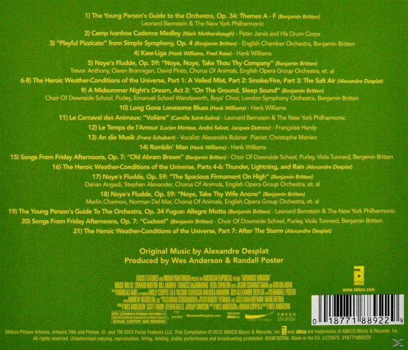 Album-Rückseite. Titelliste in mehreren Sprachen, weißer Hintergrund und Logo.