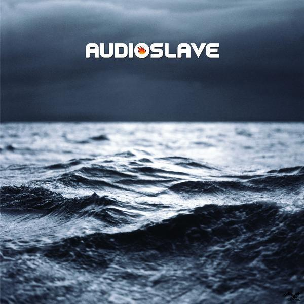 Dunkelblaue Meereswellen und das Wort 'AUDIOSLAVE'. Albumcover.