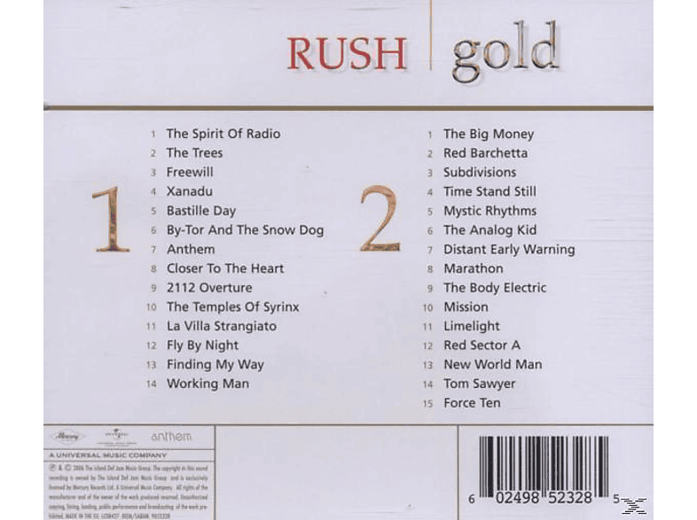 Rush - Gold CD