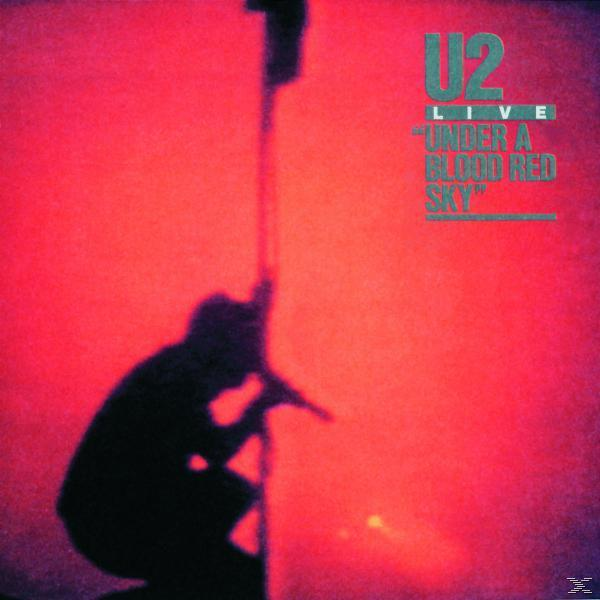 Silhouette einer Person vor rotem Hintergrund mit dem U2-Logo. Albumcover.