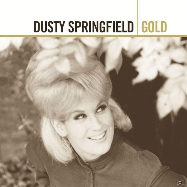 Dusty Springfield lächelt. Das Album ist 'Gold'.